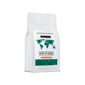 Taze kavrulmuş Greenwich Coffee kahve çekirdeği, yüksek kalite ve lezzetli deneyim için ideal.